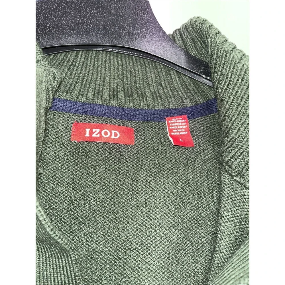 Izod Men's Sweater Green Size Large